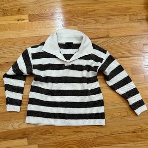 Striped Polo Sweater
